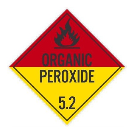 Organic Peroxide 5.2 Dot Placard Sign, Pk10